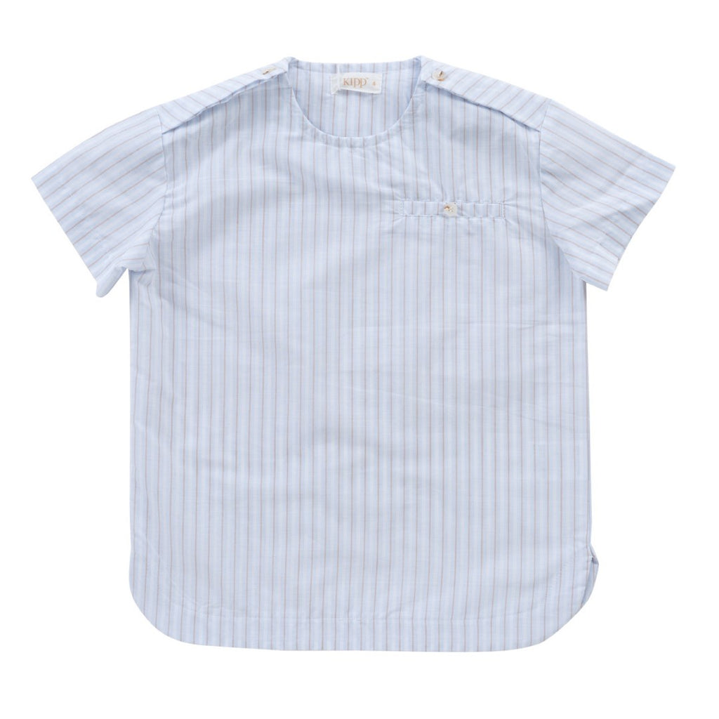 Crew Kids Lucas Stripe Light Blue Top