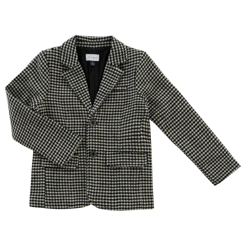 Klai Houndstooth Grey Blazer