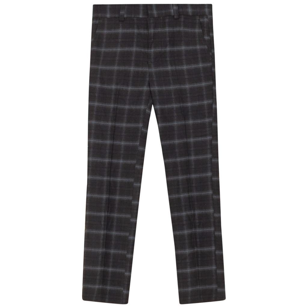 Mann Coffee Plaid Long Pants
