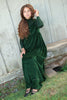 Ann of Nan Velour Maxi Green Robe