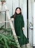 Ann of Nan Velour Maxi Green Robe