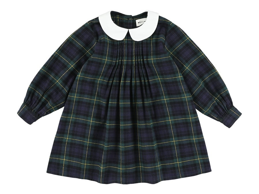 Morley Girls Grace Bleu Dress with white collar