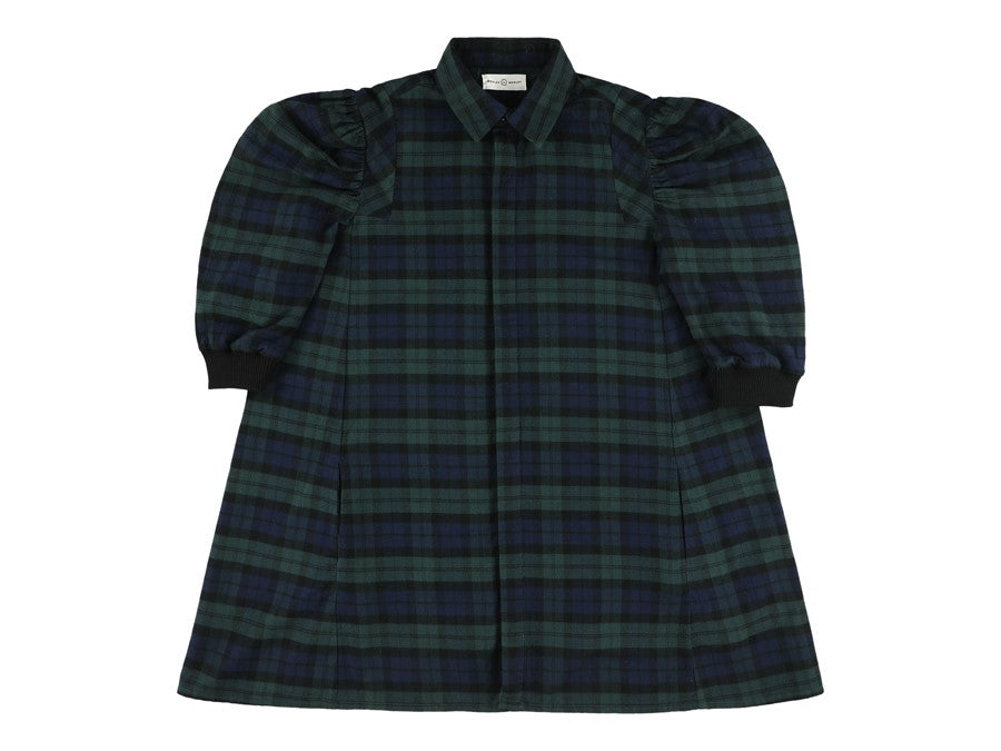 Morley Girls Fuji Bleu Dress with balloonsleeves