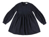 Morley Girls Chana Navy Dress with Pleats