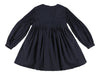 Morley Girls Chana Navy Dress with Pleats