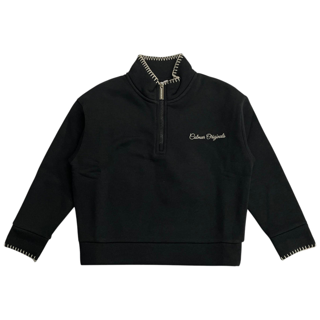 Colmar Embroidered Logo and Stitched Black Sweatshirt