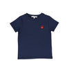 Little Parni Short Sleeve Heart Logo Blue Tshirt K499