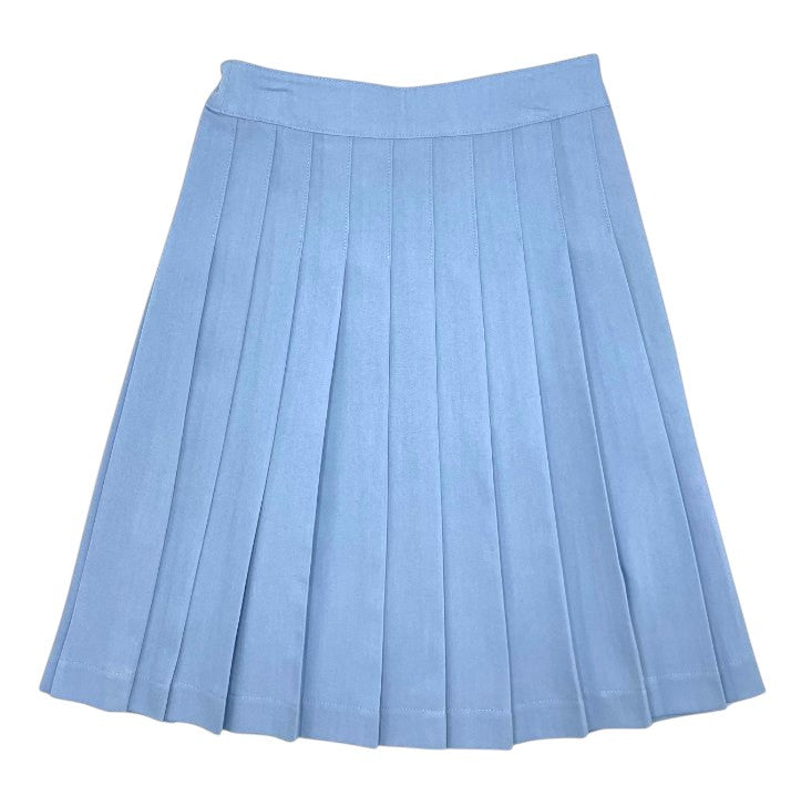 Sciacca Uniform Pleat Pale Blue Midi Skirt