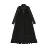 Ann of Nan Velour Maxi Black Robe