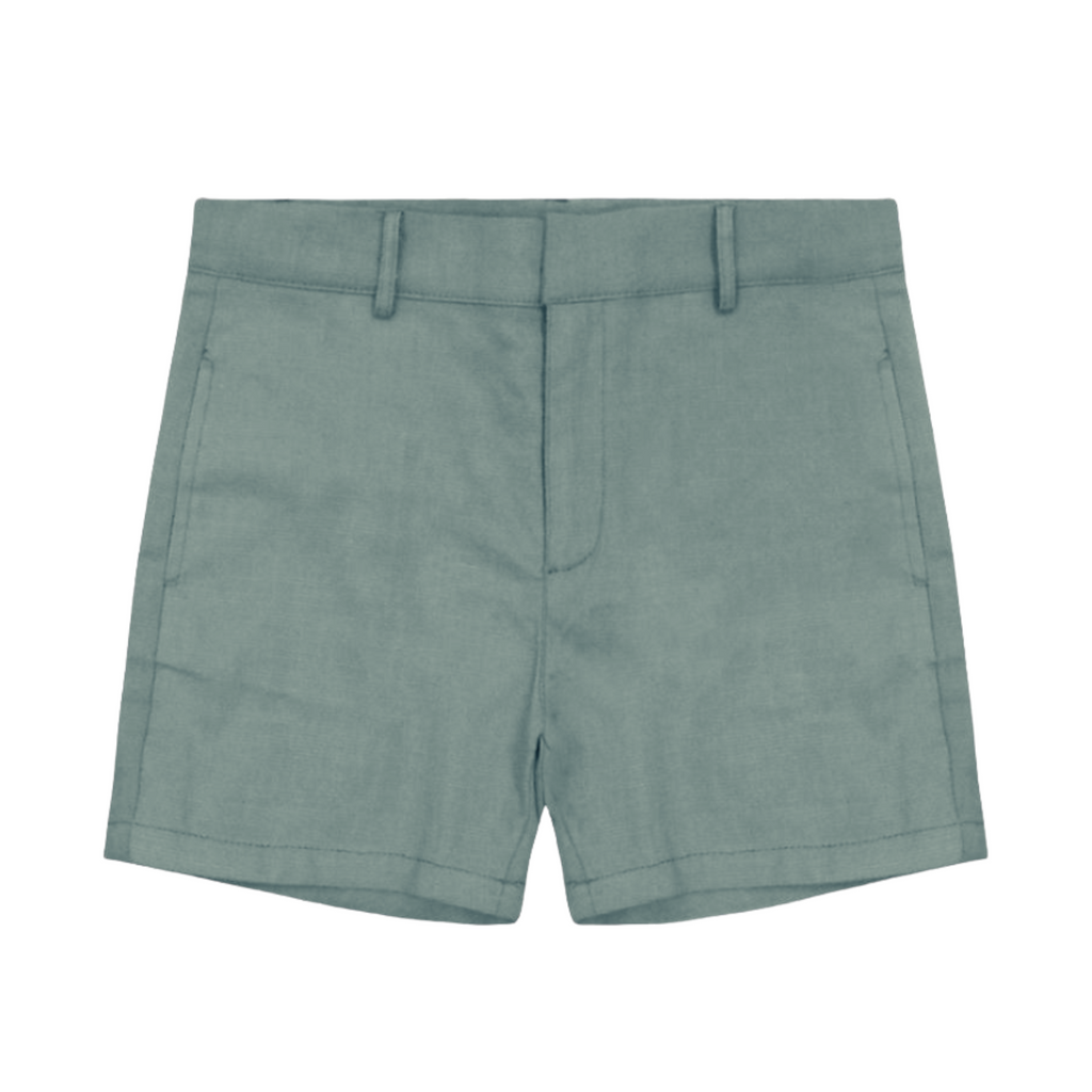 Sweet Threads Sage Green Woven Shorts