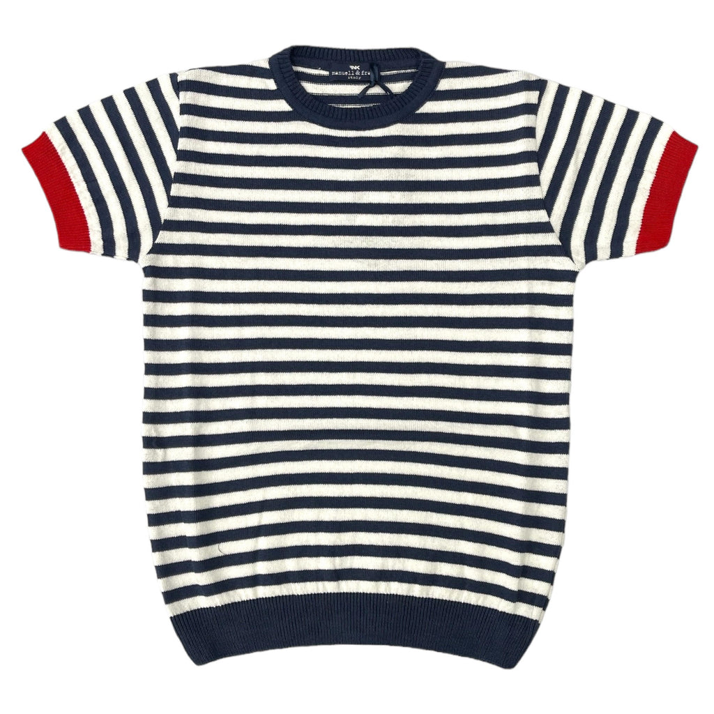 Manuell and Frank White/Blue/Red T-Shirt