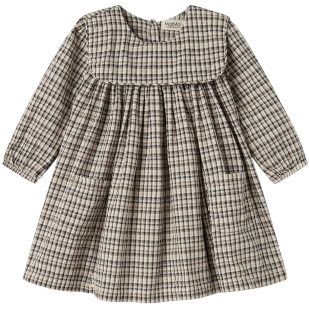 Marmar Dulle Pilot Navy Check Dress