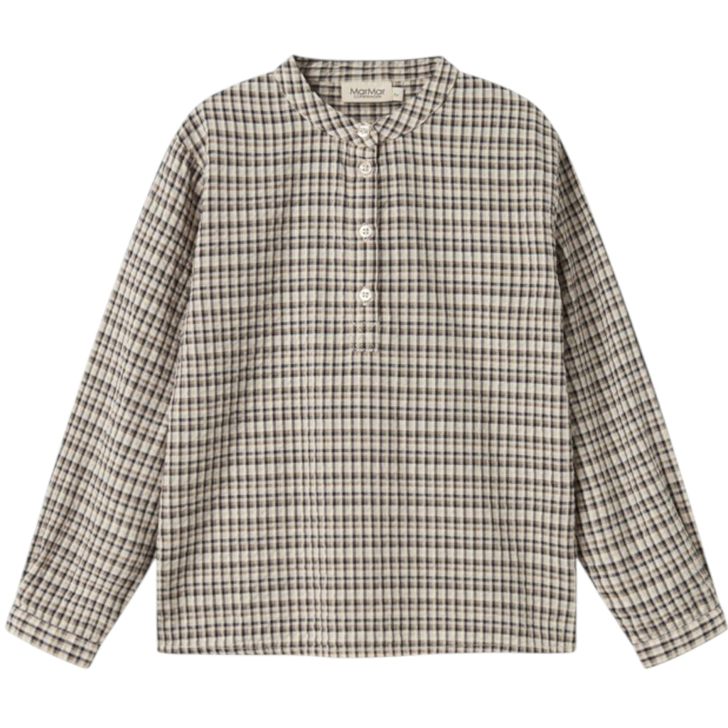 Marmar Tokyo Pilot Navy Check Longsleeve Shirt