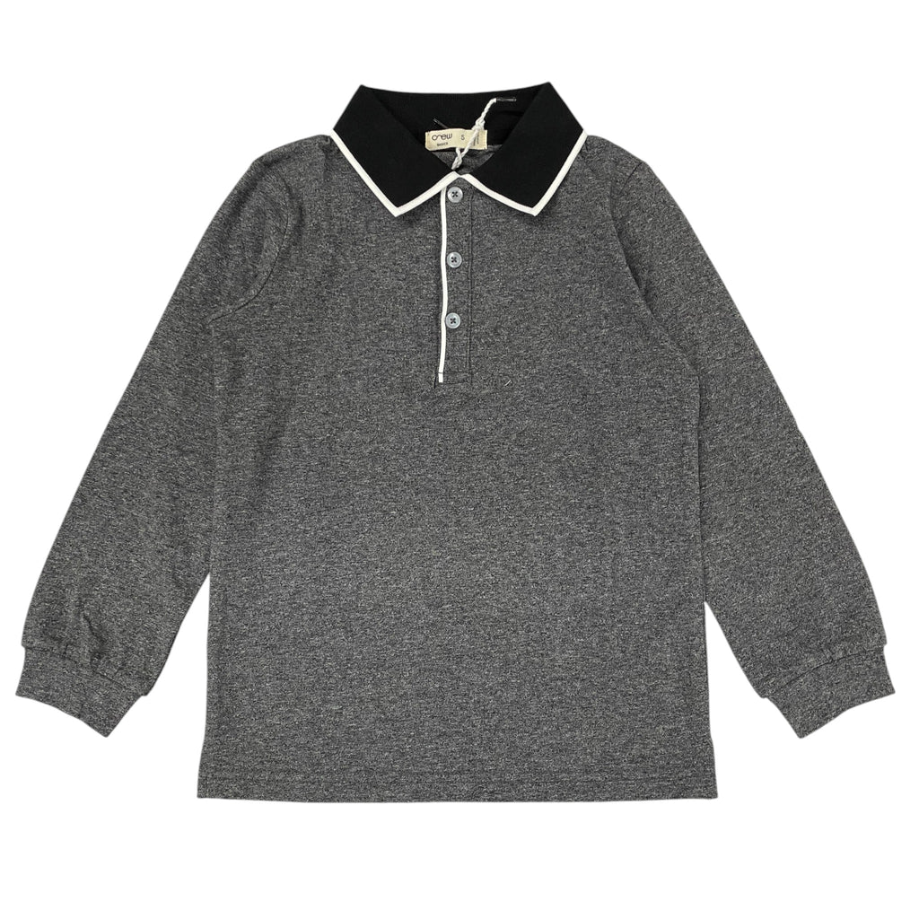 Crew Kids James Black Polo