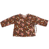 Babe And Tess Burgundy Reversible Floral Cachecoeur Wrap - Macaroni Kids