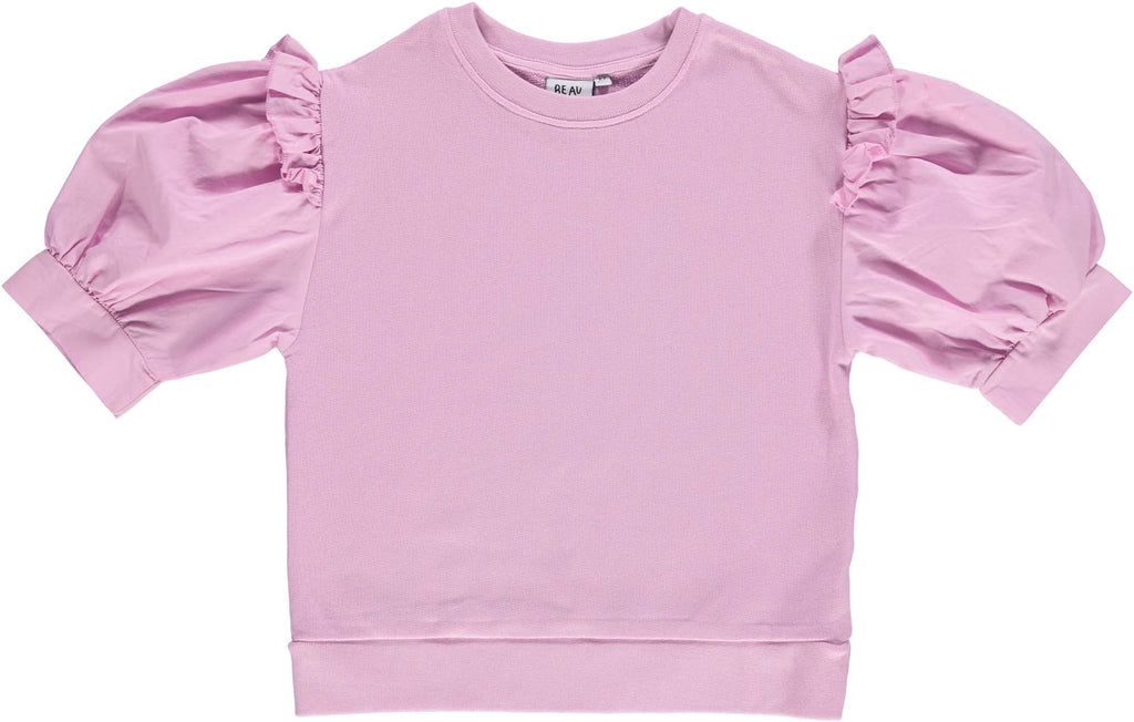 Beau Loves Pink Frill Short Sleeve Sweater - Macaroni Kids