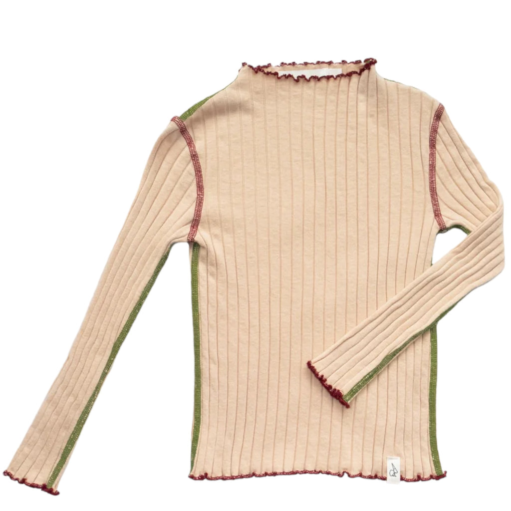Bonnie And The Gang Cafe au Lait Koda Long Sleeve Turtleneck - Macaroni Kids