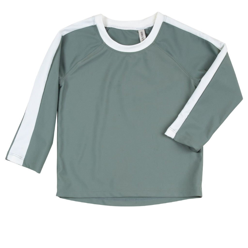 Bonnie And The Gang Smokey Green Eloy UV Long Sleeve Swimwear - Macaroni Kids