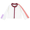 Bonnie And The Gang White Multicolor Andrea UV Cropped Top Swimwear - Macaroni Kids