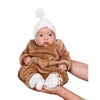 Bundl Vanilla Speckle Bonnet & Booties - Macaroni Kids
