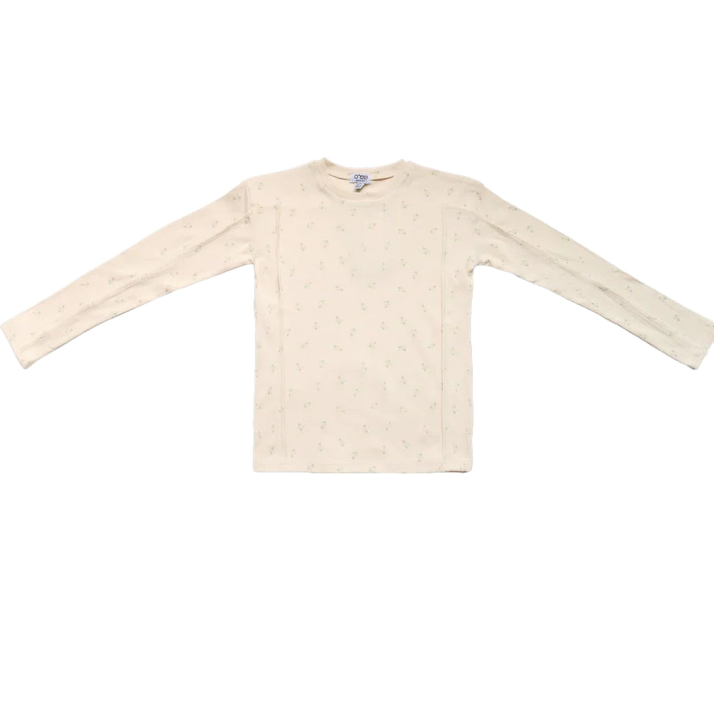 Crew Kids Green Bud Rib Tee Shirt - Macaroni Kids