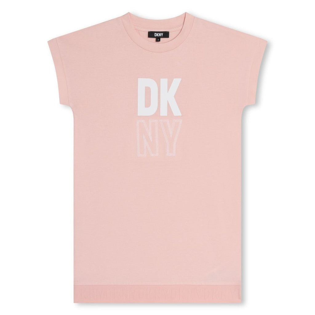 Dkny Pink Short Sleeved Dress - Macaroni Kids