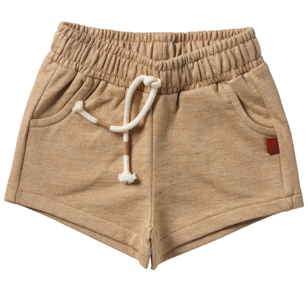 Kidwild Almond Melange Organic Shorts - Macaroni Kids
