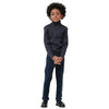 Kipp Rib Turtleneck Sweater - Blue Grey - Macaroni Kids