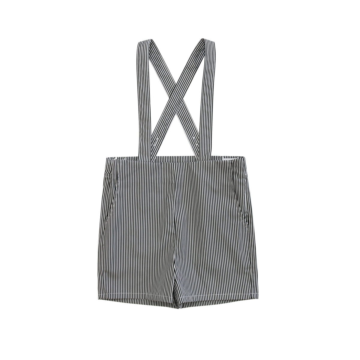 Little Parni K405 Boy's Striped Overalls - Blue/White Little Parni K405 Boy's Striped Overalls - Blue/White