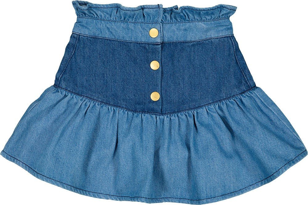 Louis Louise Long Blue Skirt Pipeaute - Macaroni Kids