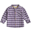 Louise Misha Purple Checks Shirt Akir Yarn Dyed Checks - Macaroni Kids