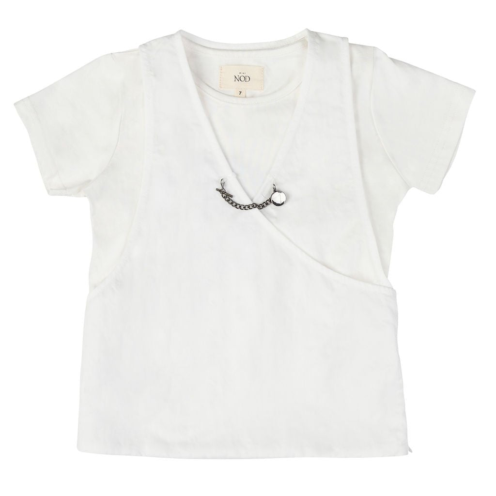 Mini Nod Chain Combo Boys Set White - Macaroni Kids