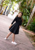 Mini Nod Chain Combo Girls Dress Black - Macaroni Kids