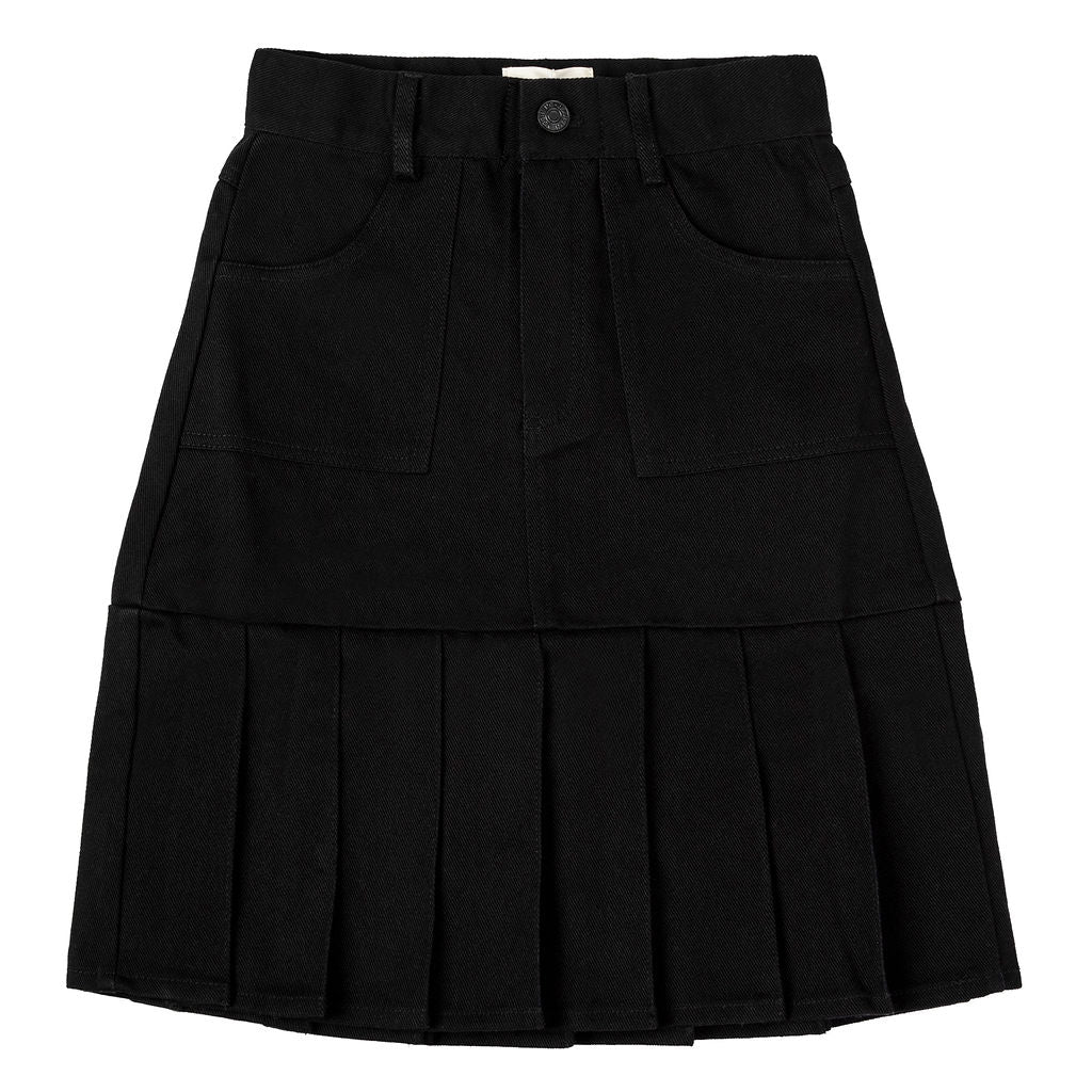 Mini Nod Pleated Skirt Black - Macaroni Kids