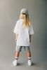Minikid White Reversed Tshirt - Macaroni Kids