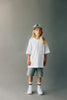 Minikid White Reversed Tshirt - Macaroni Kids