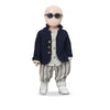 One More In The Family Albano Slub Cotton Fleece Blazer - Macaroni Kids