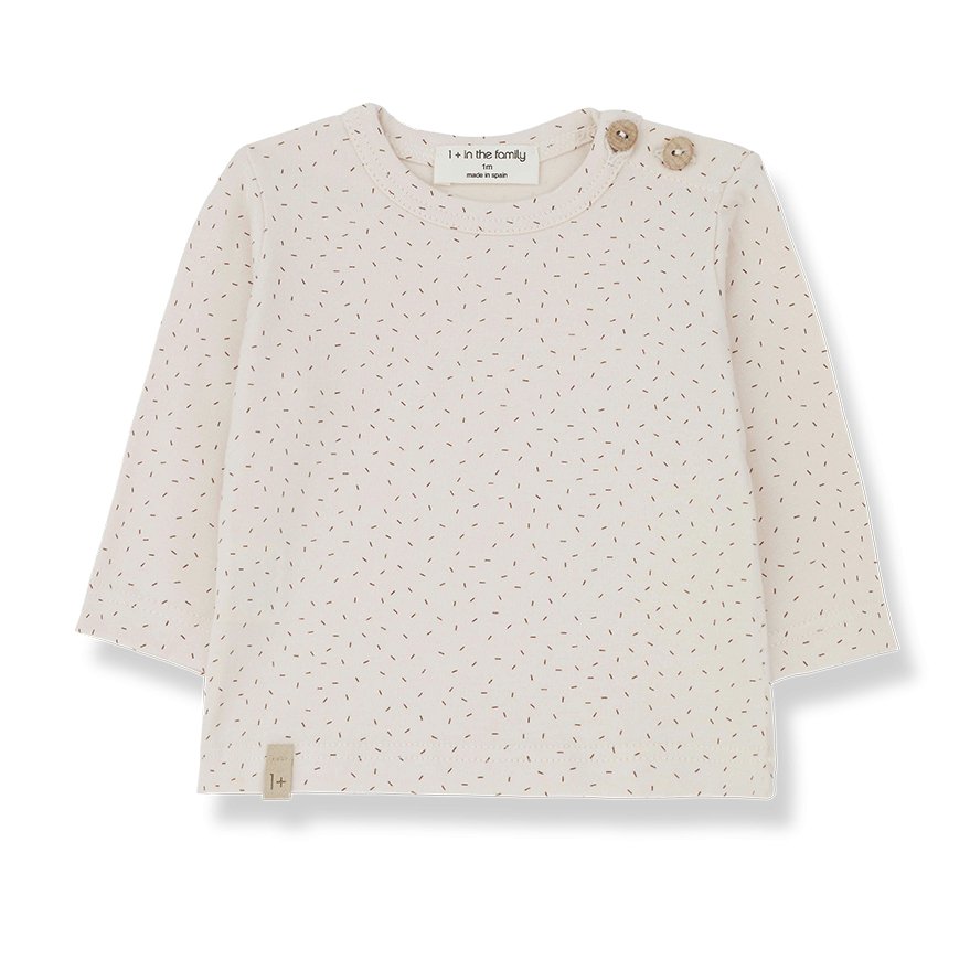 One More In The Family Genis Long Sleeve Printed T-Shirt - Macaroni Kids