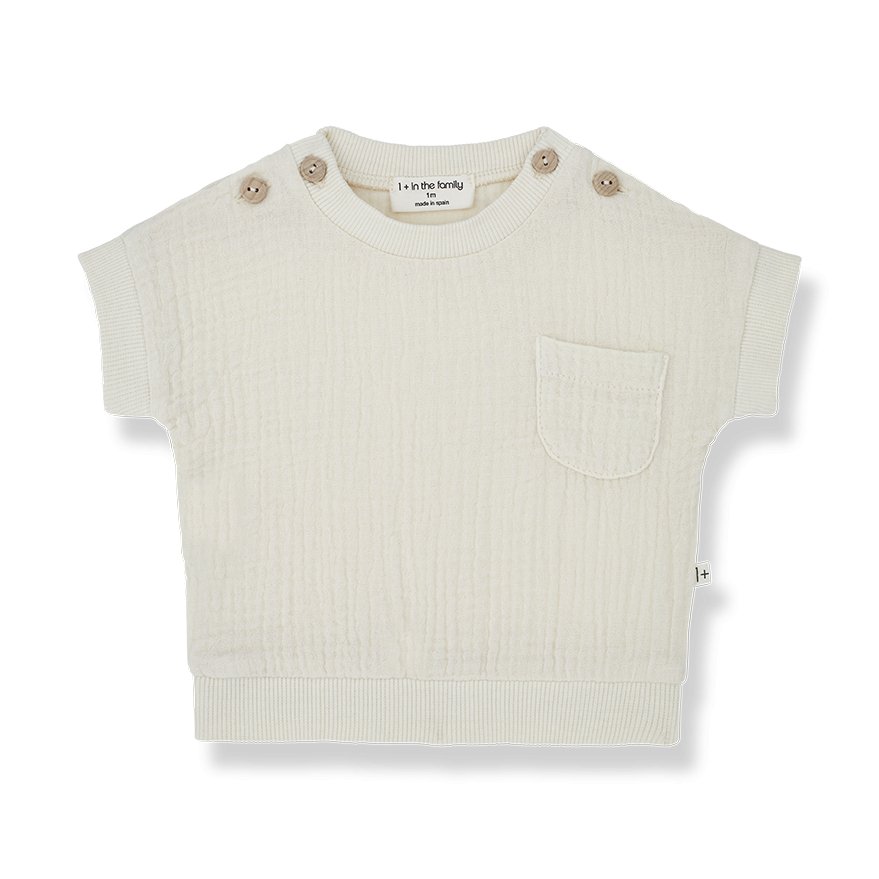 One more in the Family Ivory Daniele / Emma Tshirt with Bloomer - Macaroni Kids