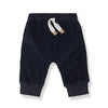 One More In The Family Jef Navy Pants - Macaroni Kids