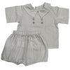 Pernille Antique Beige Le Ciel Set Blouse & Trousers Beige Ciel - Macaroni Kids