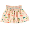 Piupiuchick skirt w/ embroidered waistband - Pink w Multicolor Geometric - Long & Short Lengths - Macaroni Kids
