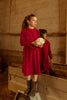 Retrokid Raspberry Velour Waisted Flare Skirt - Macaroni Kids