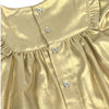 Tocoto Vintage Metallic Gold Baby gold ruffled mini dress - Macaroni Kids