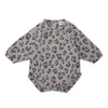 Tocoto Vintage Plush animal print romper with ears - Macaroni Kids