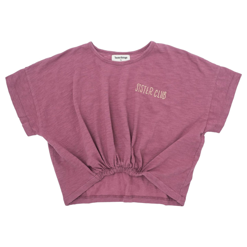 Tocoto Vintage Sister Club Kid Girl T-Shirt - Macaroni Kids