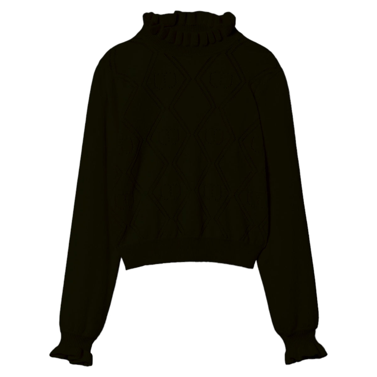 twinset-black-openwork-logo-