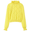 Twinset Black Openwork Logo Turtleneck - Macaroni Kids