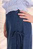 Gem Tie Wrap Denim Skirt