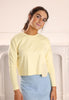 Gem Cropped T-Shirt With Pocket Yellow Tshirt